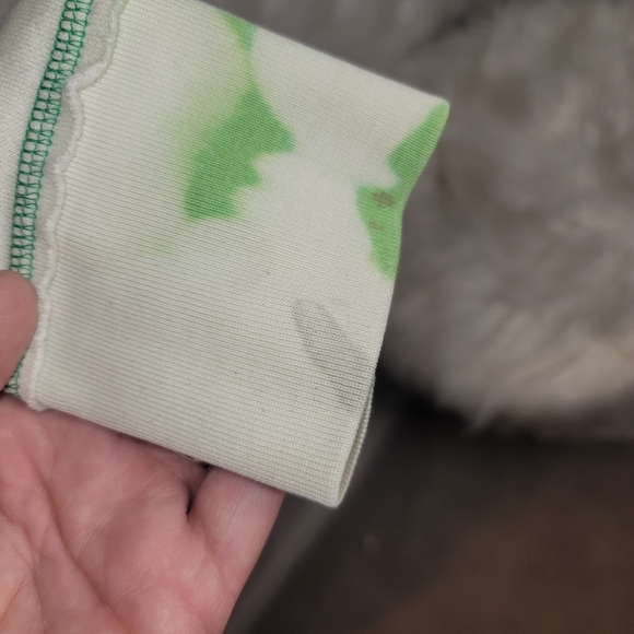 Bleached out lime Pink hoodie - Picture 6 of 8